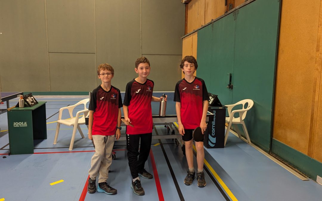 🏓 Championnat Jeunes – Nos équipes en action ! 💙🤍