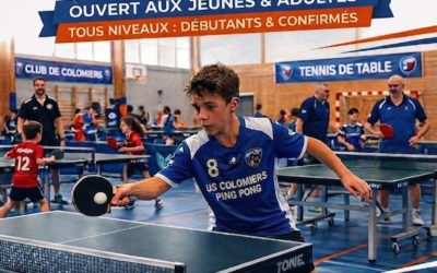 Stage de tennis de table – Vacances d’avril 2026
